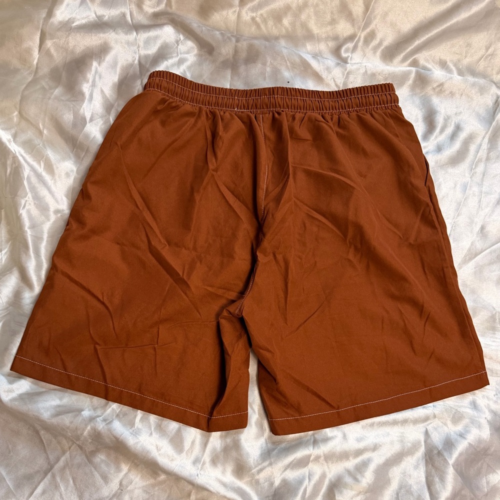 Rustic Orange Drawstring Shorts - Picture 3 of 3